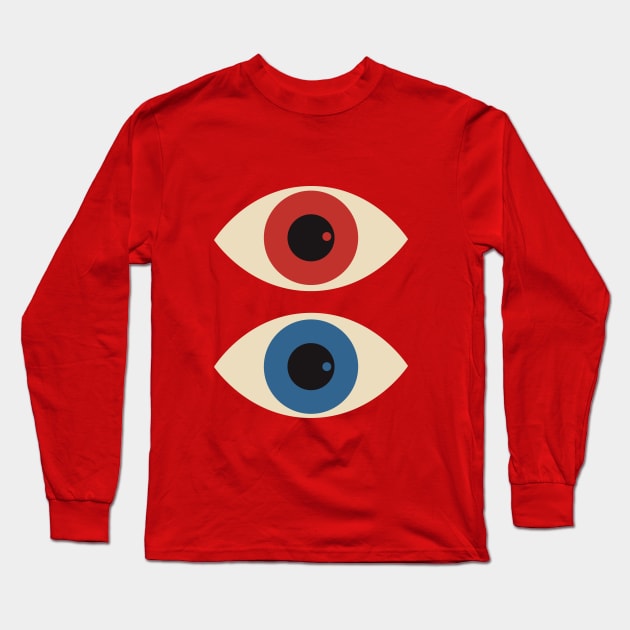 Bauhaus Eyes Long Sleeve T-Shirt by Revived.Arts